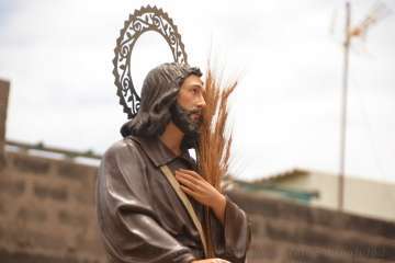 Misa, procesión y desfile de ganado en La Pardilla (Foto Francisco Javier Santana)